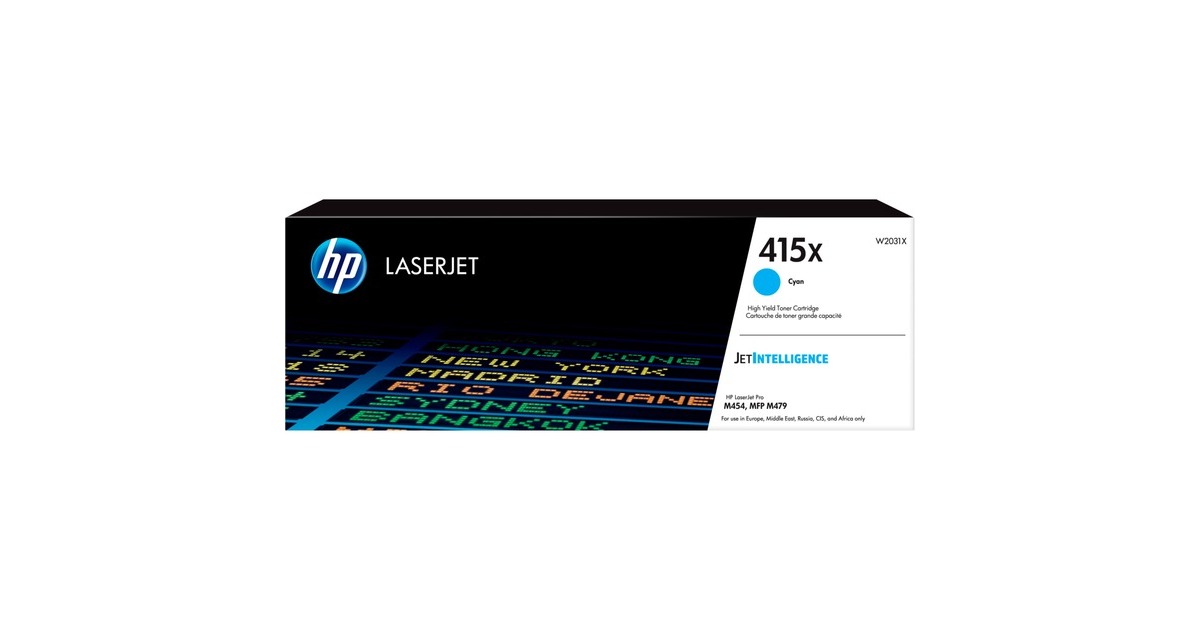 HP Toner cyan 415X (W2031X)