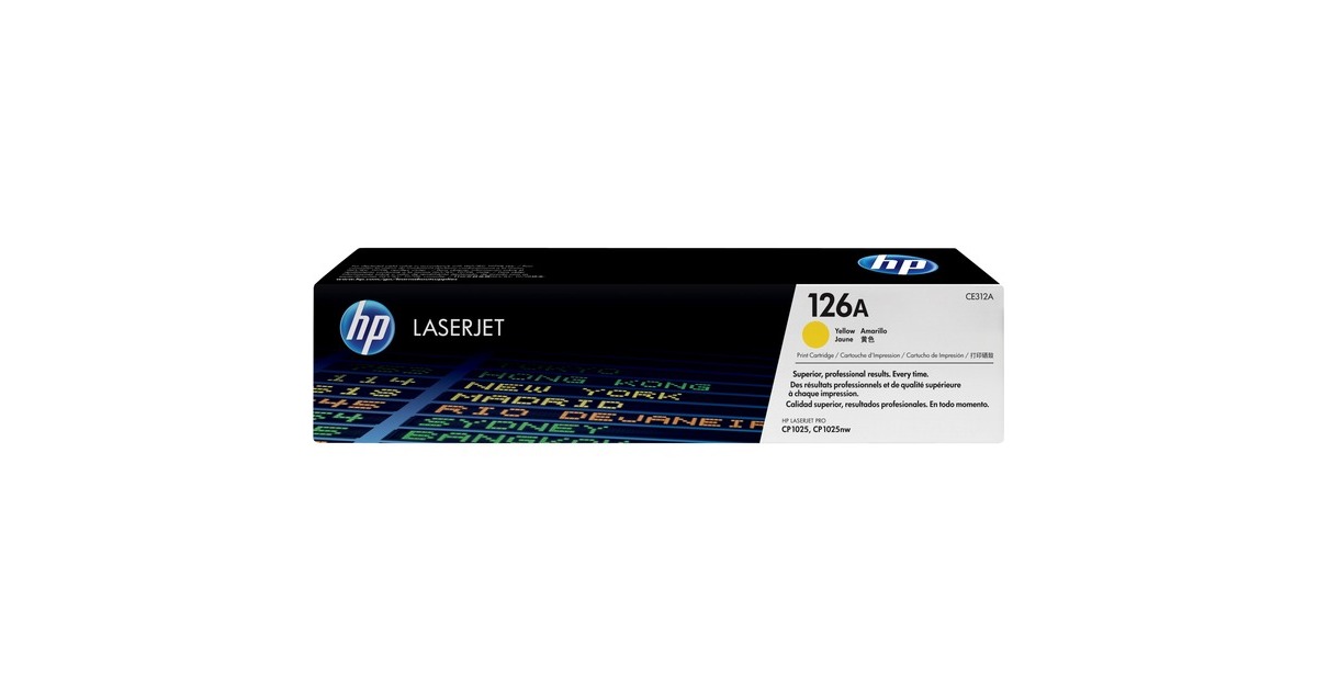 HP Toner gelb 126A (CE312A)(gelb, Retail)