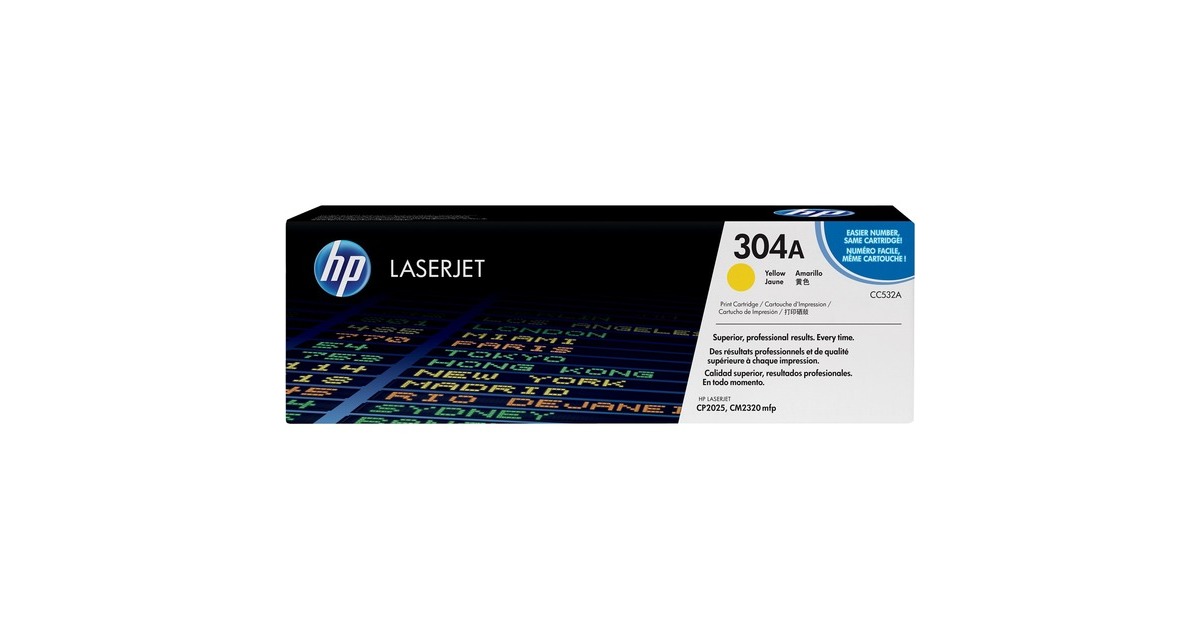HP Toner gelb 304A (CC532A)(gelb, Retail)