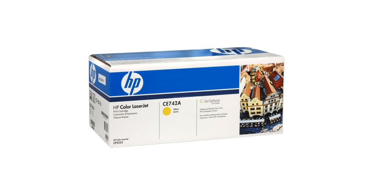 HP Toner gelb 307A (CE742A)(Retail)