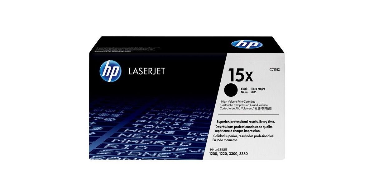 HP Toner schwarz 15X (C7115X)(schwarz, Retail)