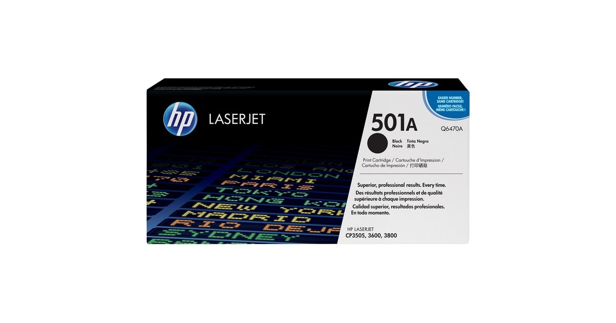 HP Toner schwarz 501A (Q6470A)(schwarz, Retail)
