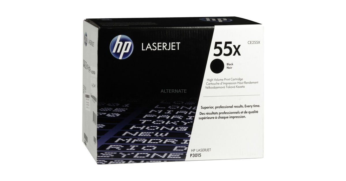 HP Toner schwarz 55X (CE255X)(schwarz, Retail)
