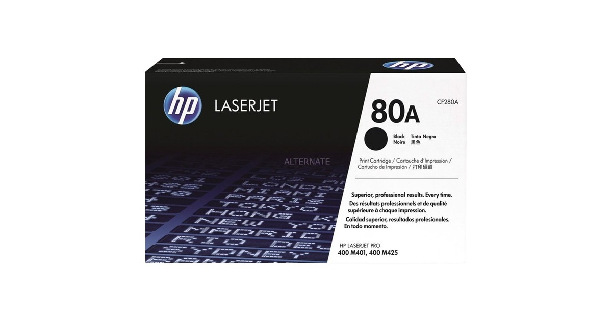 HP Toner schwarz 80A (CF280A)(schwarz, Retail)