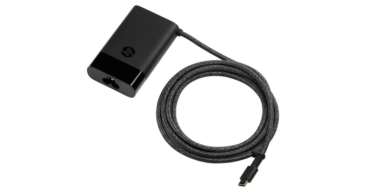 HP USB-C Laptop Charger Euro, Ladegerät(schwarz)