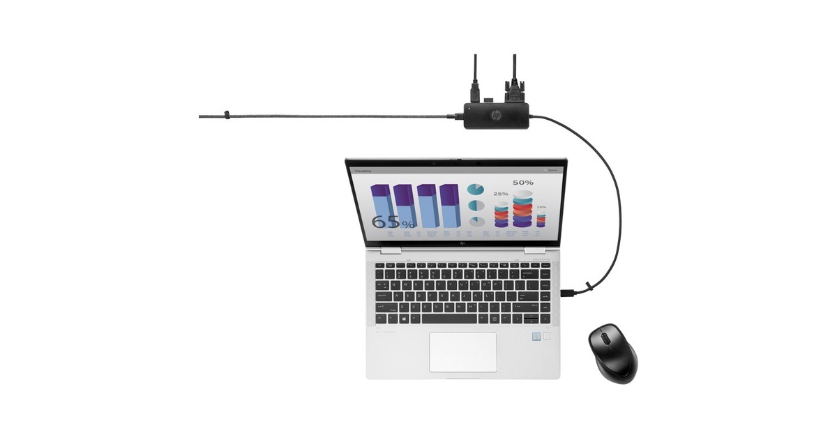 HP USB-C Travel Hub G2 EURO, USB-Hub(schwarz)