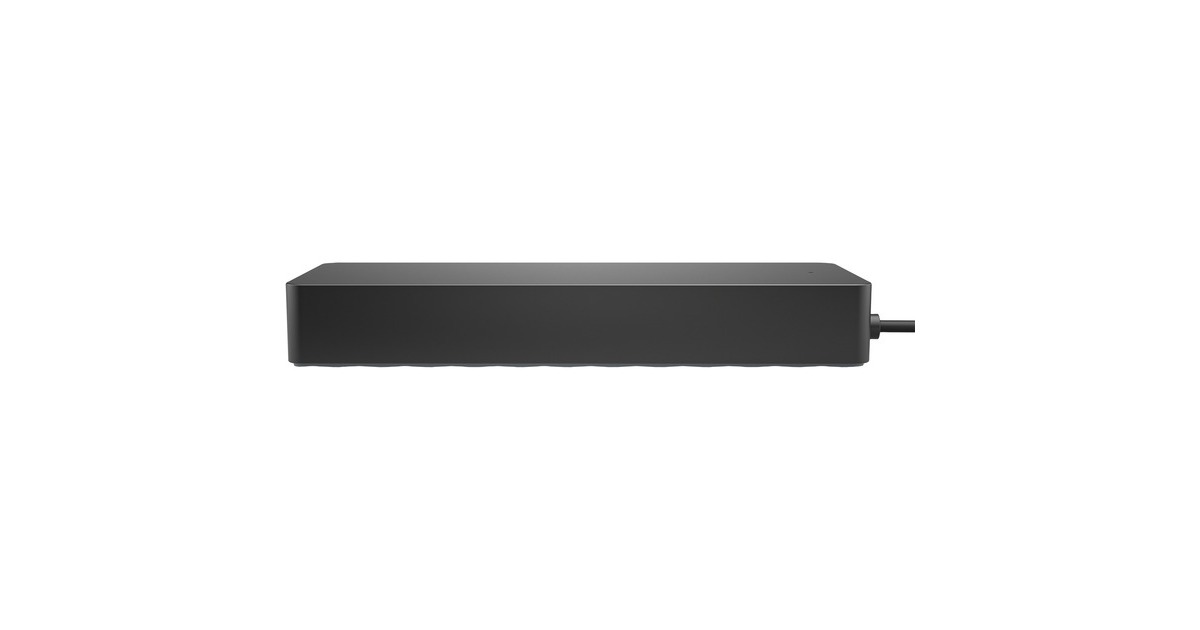 HP Universal USB-C Multiport Hub, Dockingstation(schwarz, USB-A, USB-C, HDMI, DisplayPort, RJ45)