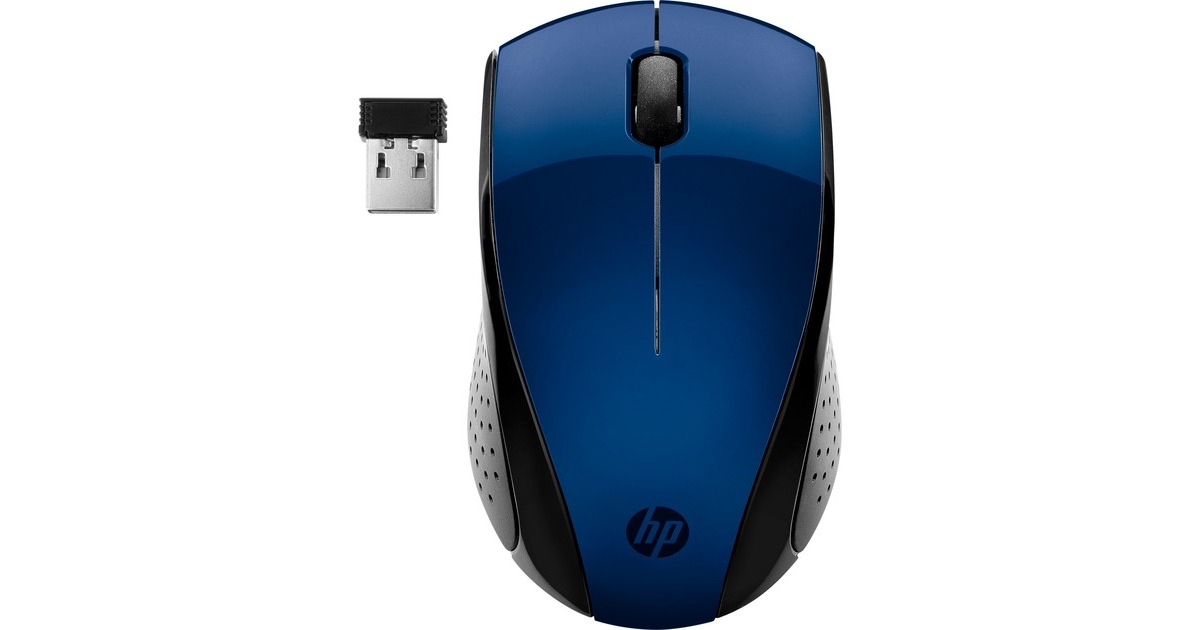 HP Wireless-Maus 220(schwarz/blau, Lumiere Blue)