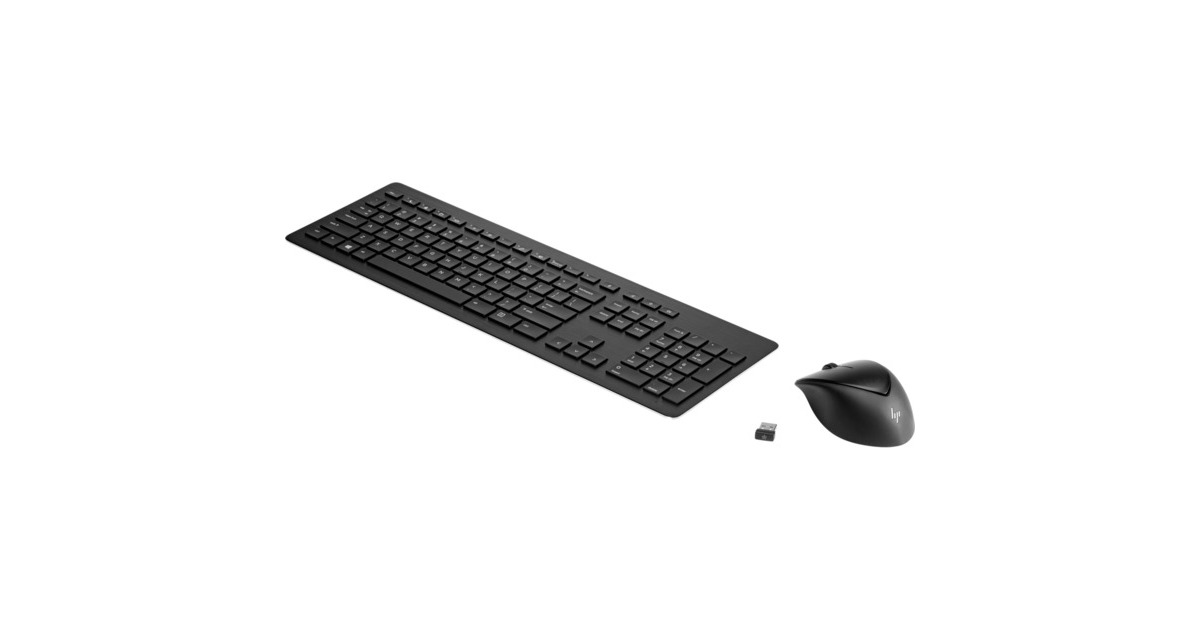 HP Wireless Rechargeable 950MK Maus und Tastatur, Desktop-Set(schwarz, DE-Layout, Scissor-Switch)