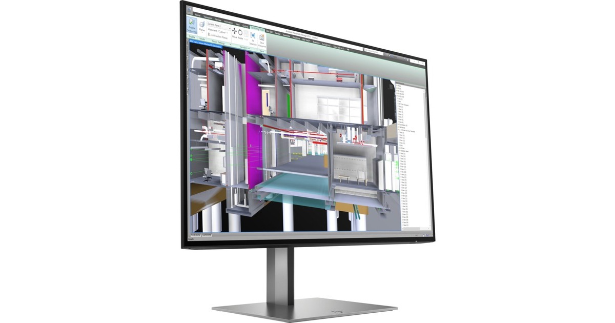 HP Z24u G3, LED-Monitor(61 cm (24 Zoll), schwarz, WUXGA, IPS, USB-C, DaisyChain)