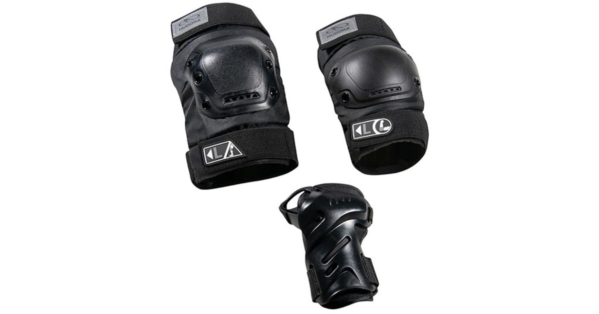 HUDORA Biomechanisches Protektoren Set(schwarz, Größe L)