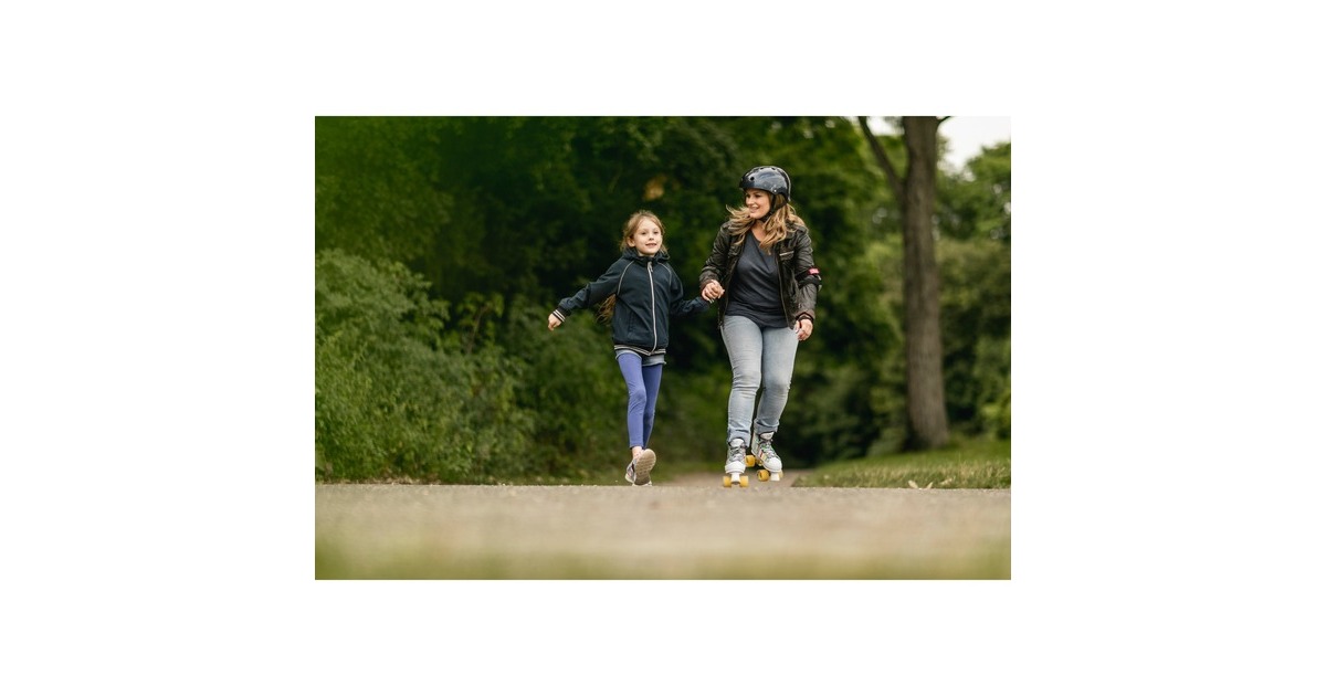 HUDORA Biomechanisches Protektorenset joey Gr. M(grau/rot)