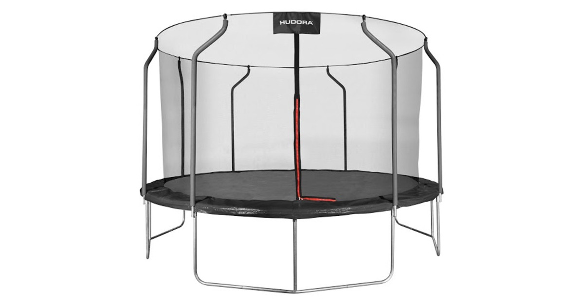 HUDORA First Trampolin 400V, Fitnessgerät(schwarz, rund, 400 cm)