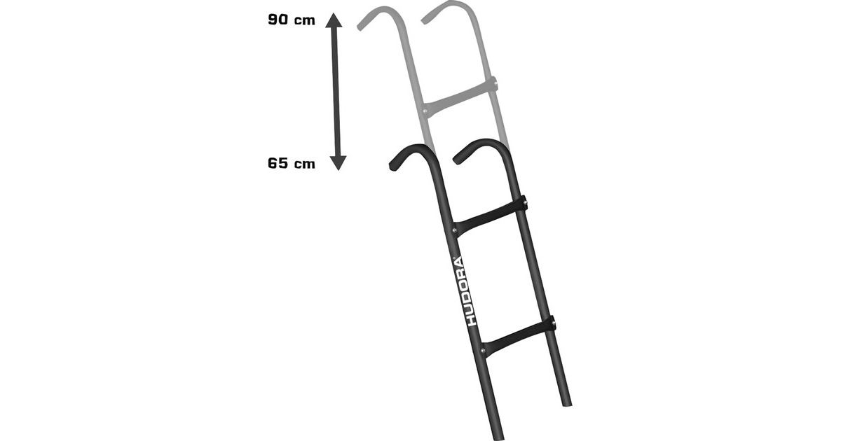 HUDORA Leiter für Trampoline(schwarz (matt)/schwarz)