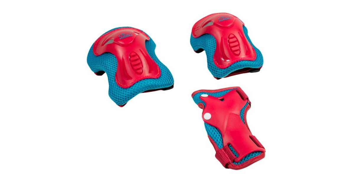 HUDORA Protektoren Set Kids(beere/türkis, Größe XS)