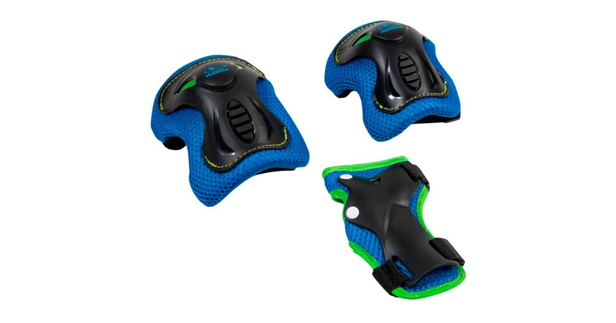 HUDORA Protektoren Set Kids(schwarz/blau, Größe XS)