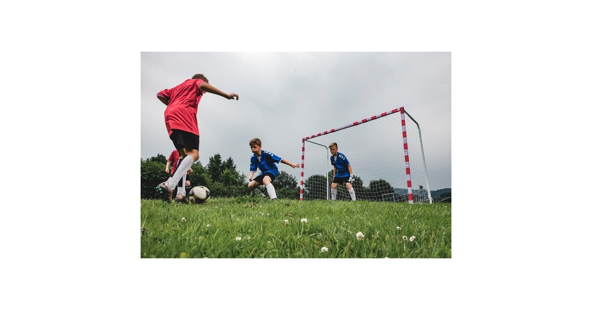 HUDORA Tor Allround 300, Fußballtor(weiß/rot)