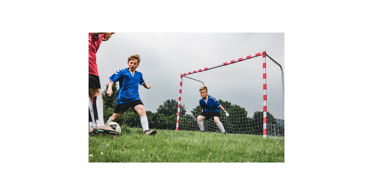 HUDORA Tor Allround 300, Fußballtor(weiß/rot)