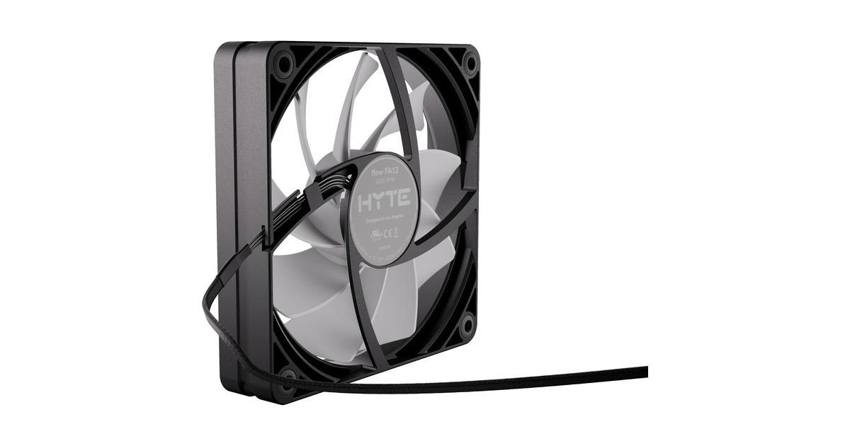HYTE Flow FA12 Triple Fan Pack, Gehäuselüfter(schwarz/grau, 3er Pack)