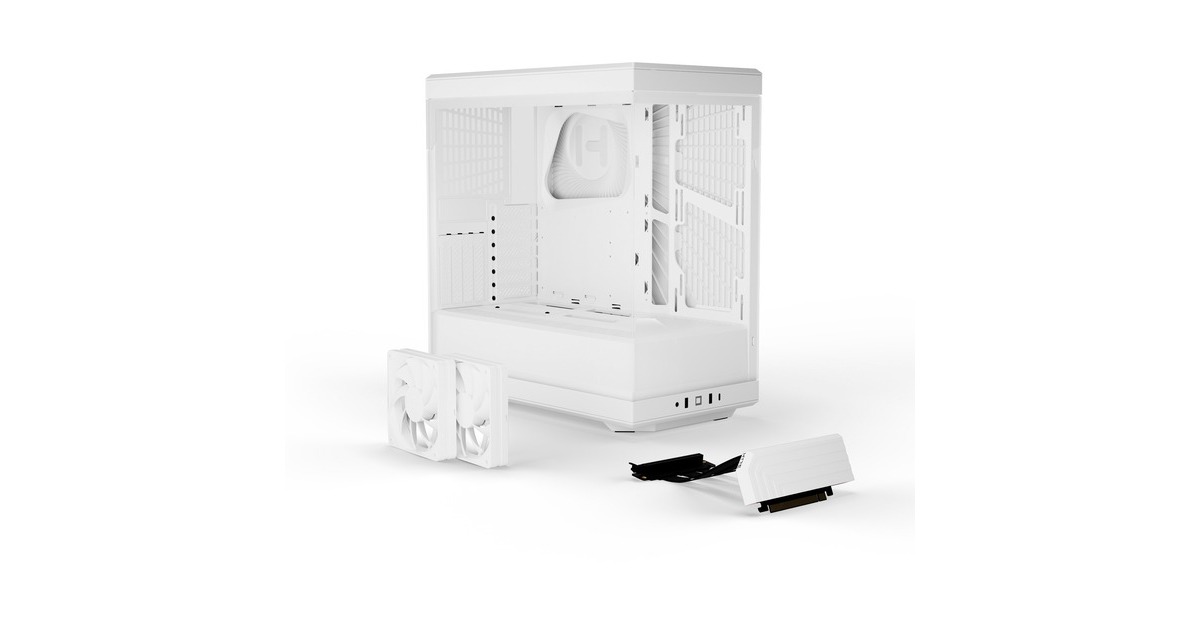HYTE Y40 Snow White, Tower-Gehäuse(weiß, Tempered Glass)