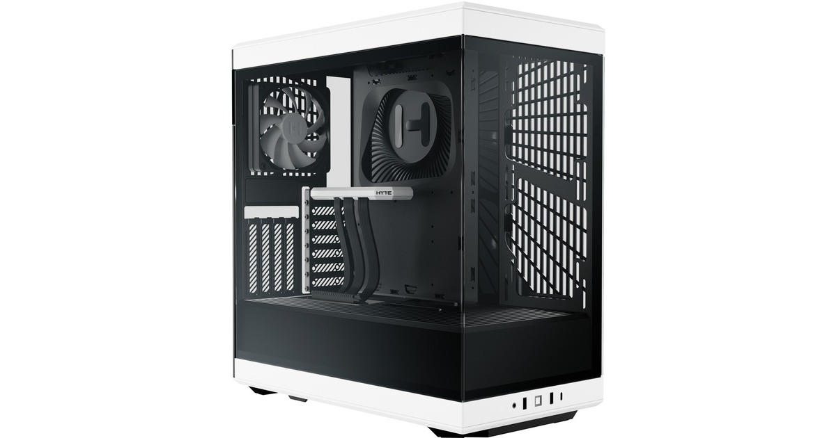 HYTE Y40, Tower-Gehäuse(weiß/schwarz, Tempered Glass)