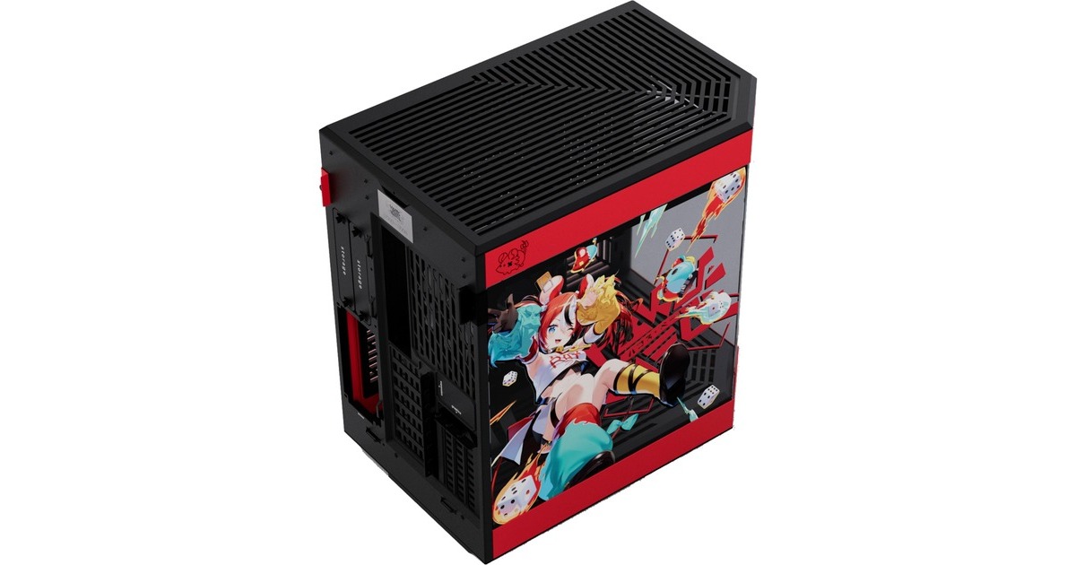 HYTE Y60 HAKOS BAELZ CASE BUNDLE, Tower-Gehäuse(rot/schwarz, Limited Edition, inkl. Mauspad: 800 mm x 380 mm)