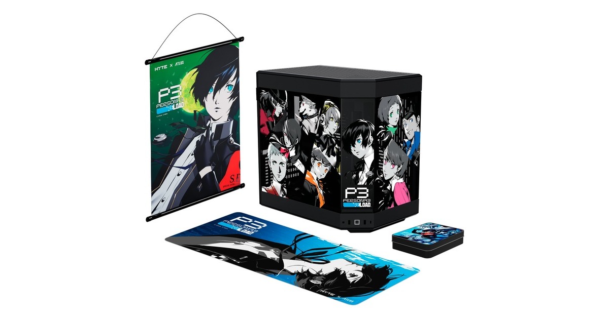 HYTE Y60 Persona 3 Reload Bundle, Tower-Gehäuse(mehrfarbig, Tempered Glass)