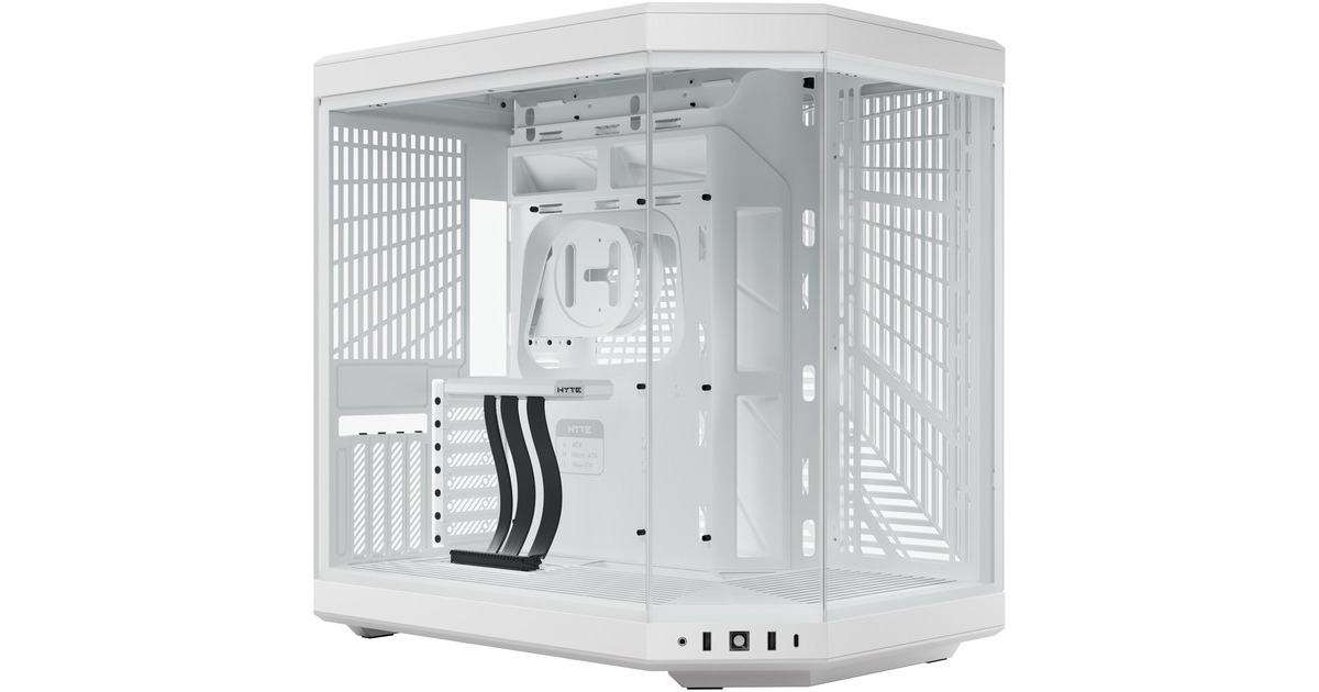 HYTE Y70 Snow White, Tower-Gehäuse(weiß, Tempered Glass)