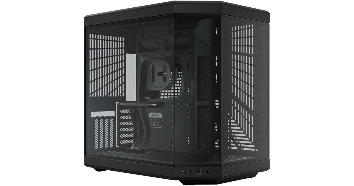 HYTE Y70 , Tower-Gehäuse(schwarz, Tempered Glass)