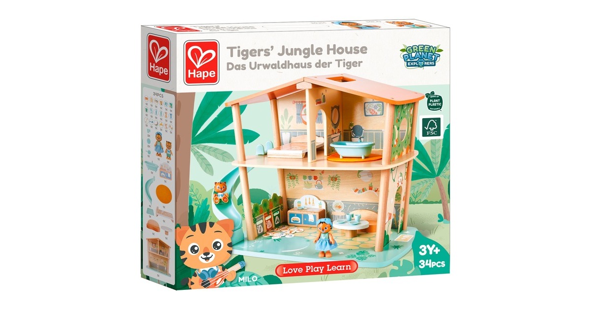 Hape Das Urwaldhaus der Tiger, Spielgebäude