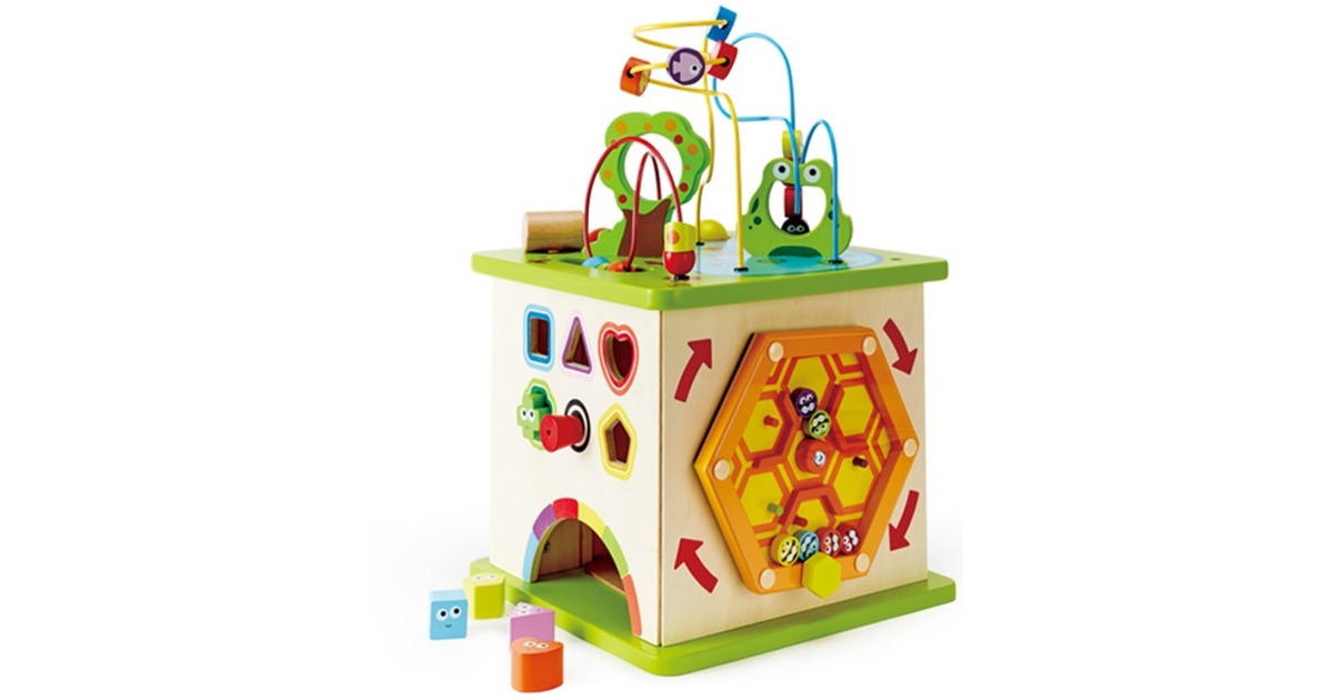 Hape Motorikwürfel Kleine Tierchen, Geschicklichkeitsspiel