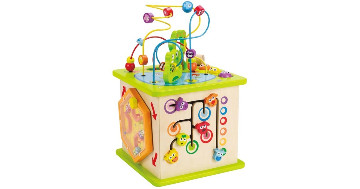 Hape Motorikwürfel Kleine Tierchen, Geschicklichkeitsspiel