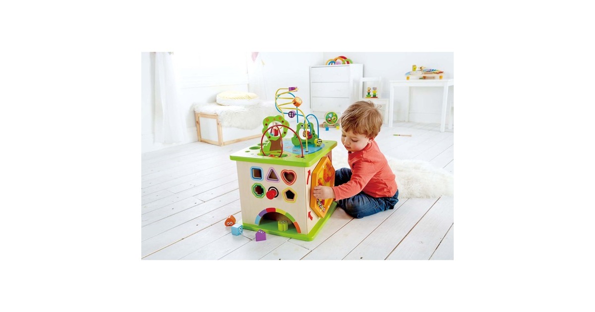 Hape Motorikwürfel Kleine Tierchen, Geschicklichkeitsspiel