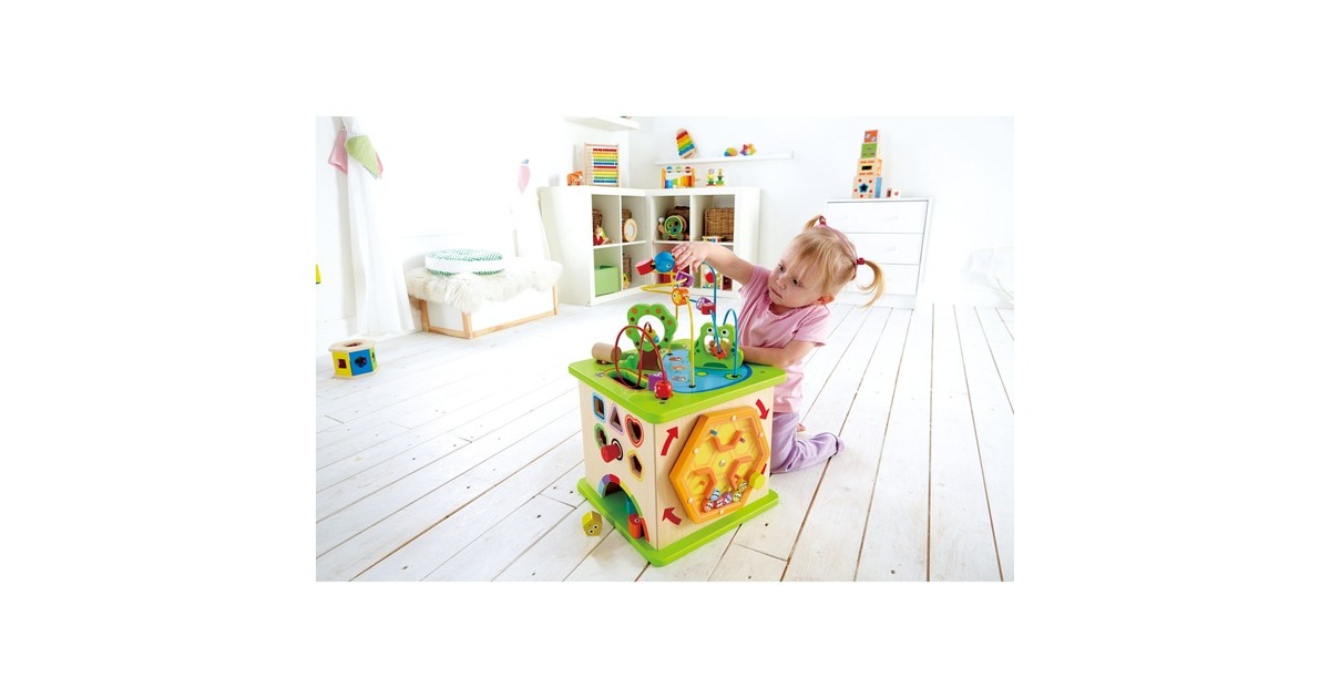 Hape Motorikwürfel Kleine Tierchen, Geschicklichkeitsspiel