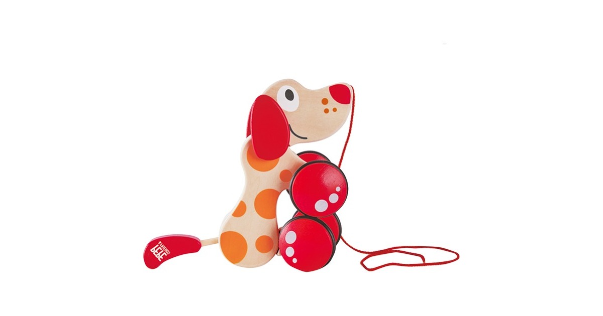 Hape Nachziehhund "Puppy", Geschicklichkeitsspiel