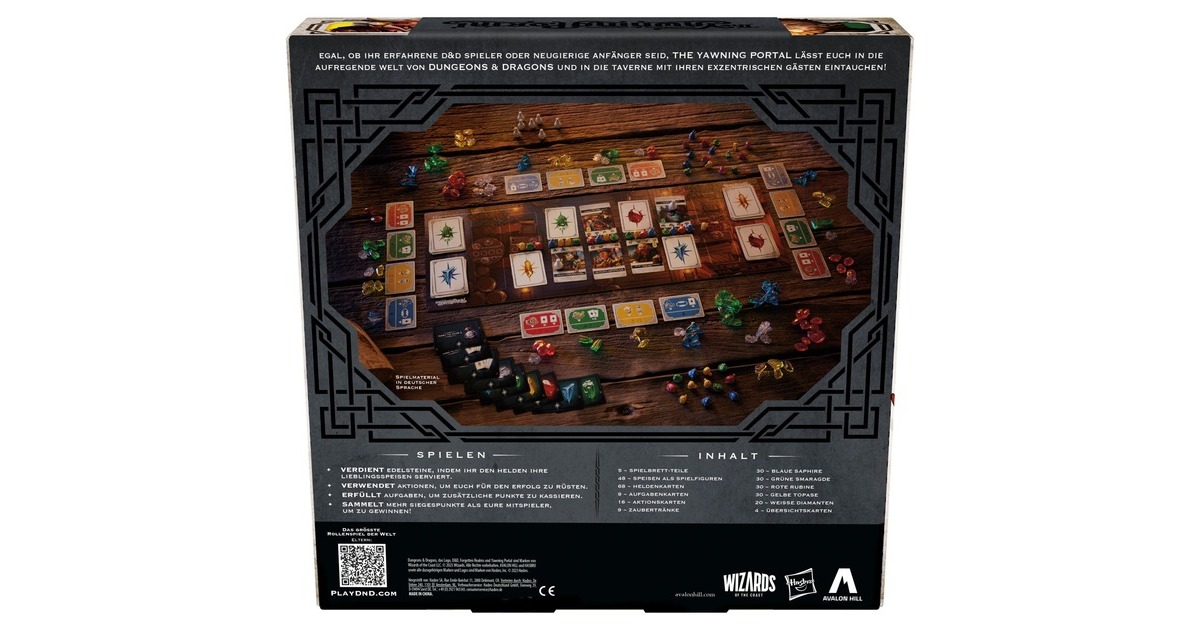 Hasbro Avalon Hill Dungeons & Dragons - The Yawning Portal (deutsche Ausgabe), Brettspiel