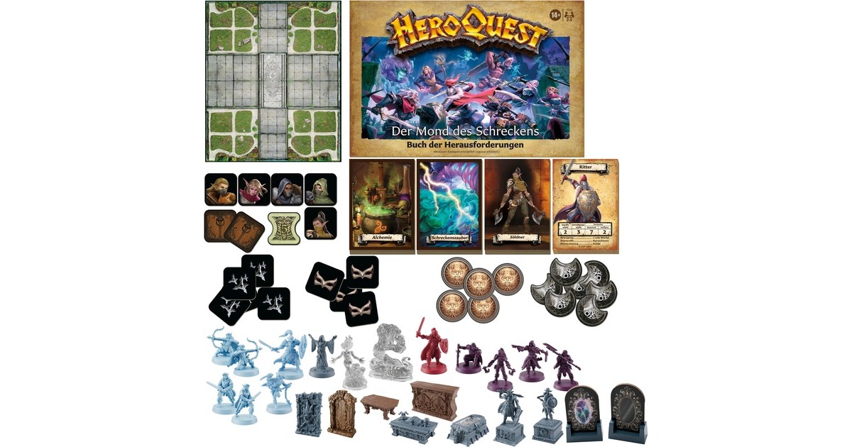 Hasbro Avalon Hill HeroQuest - Der Mond des Schreckens Abenteuerpack, Brettspiel(Erweiterung) Hasbro Avalon Hill HeroQuest - Der Mond des Schreckens Abenteuerpack, Brettspiel(Erweiterung)