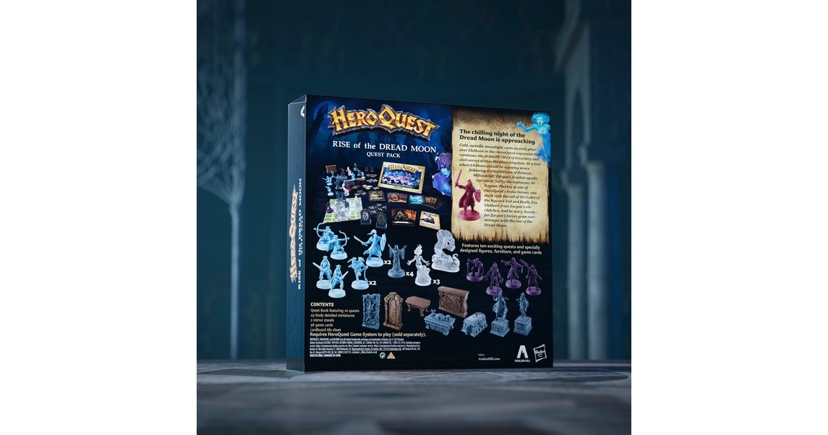 Hasbro Avalon Hill HeroQuest - Der Mond des Schreckens Abenteuerpack, Brettspiel(Erweiterung)