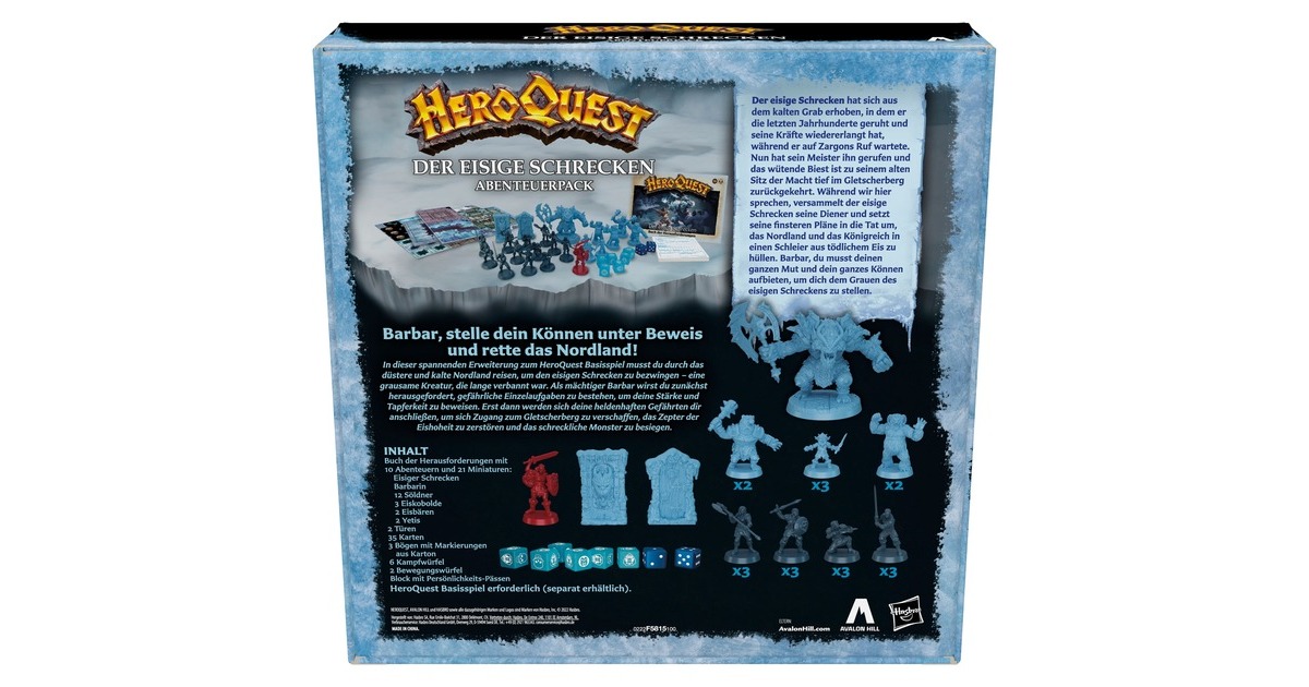 Hasbro Avalon Hill HeroQuest - Der eisige Schrecken, Brettspiel(Erweiterung)