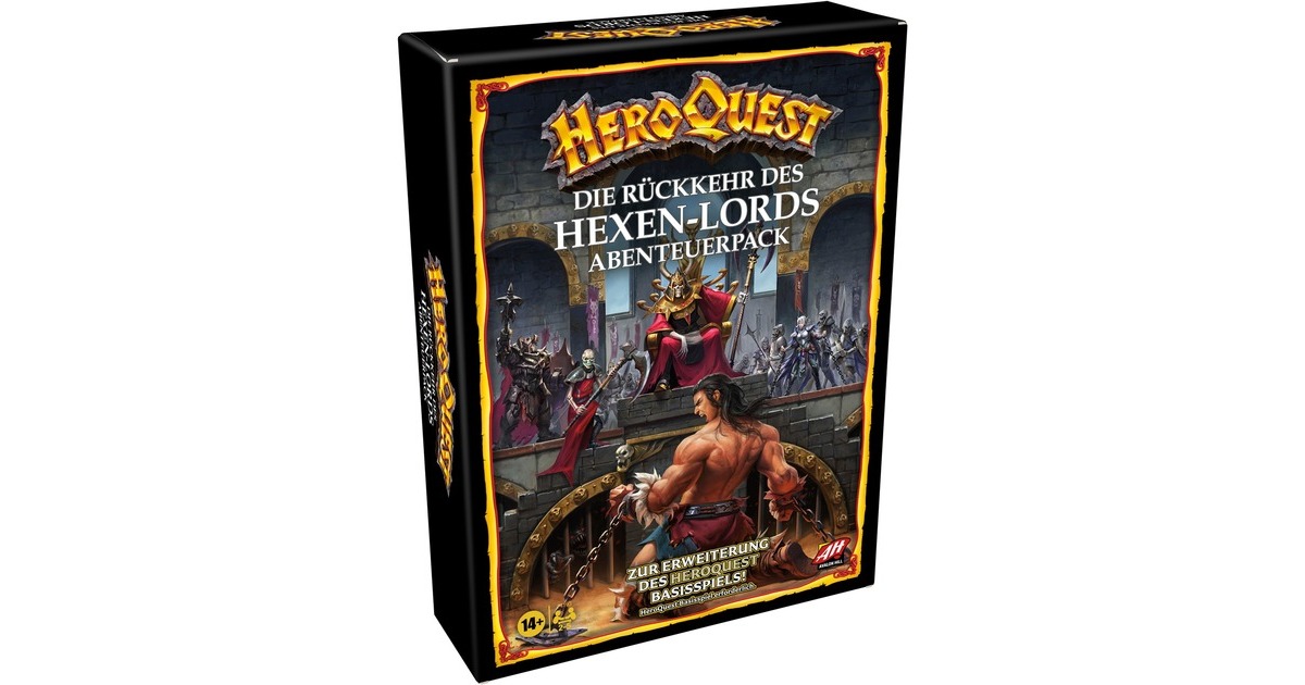 Hasbro Avalon Hill HeroQuest - Die Rückkehr des Hexen-Lords, Brettspiel(Erweiterung) Hasbro Avalon Hill HeroQuest - Die Rückkehr des Hexen-Lords, Brettspiel(Erweiterung)