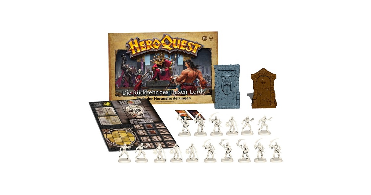 Hasbro Avalon Hill HeroQuest - Die Rückkehr des Hexen-Lords, Brettspiel(Erweiterung)