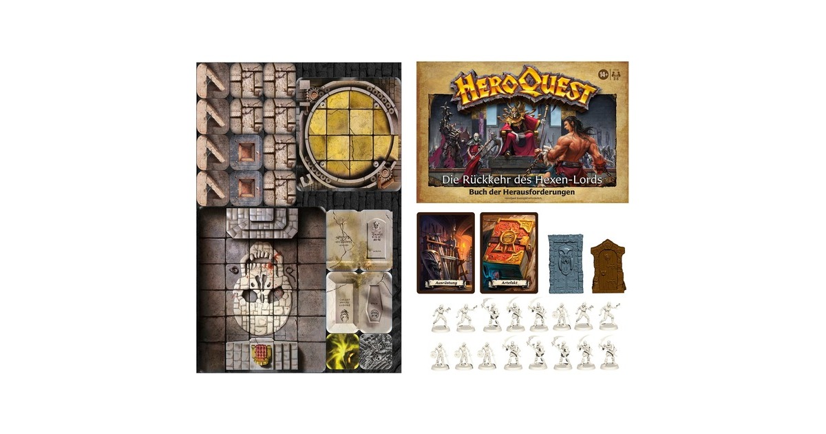 Hasbro Avalon Hill HeroQuest - Die Rückkehr des Hexen-Lords, Brettspiel(Erweiterung)