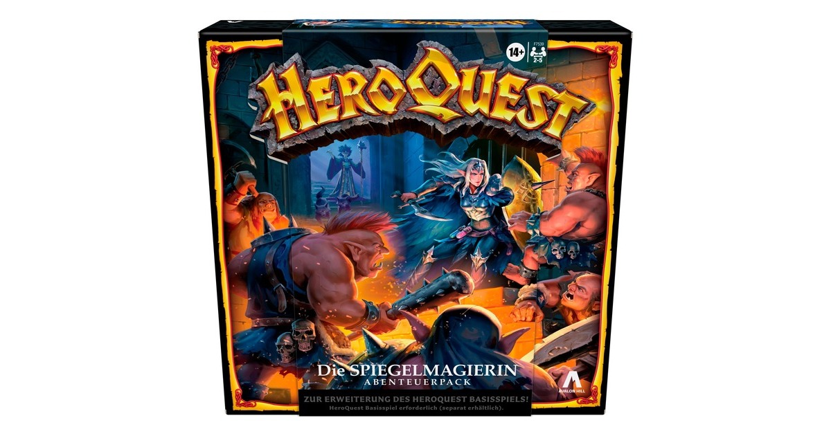 Hasbro Avalon Hill HeroQuest - Die Spiegelmagierin Abenteuerpack, Brettspiel(Erweiterung)