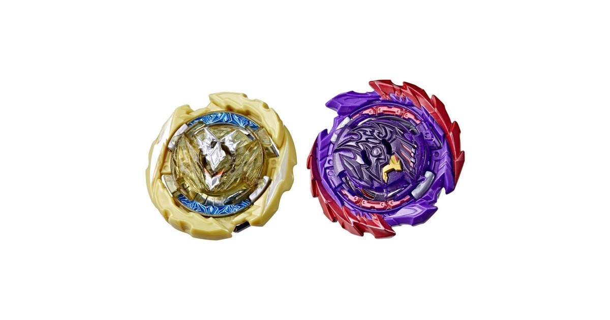 Hasbro Beyblade Burst QuadDrive Cyclone Belfyre F7 und Berserk Balderov B7, Geschicklichkeitsspiel