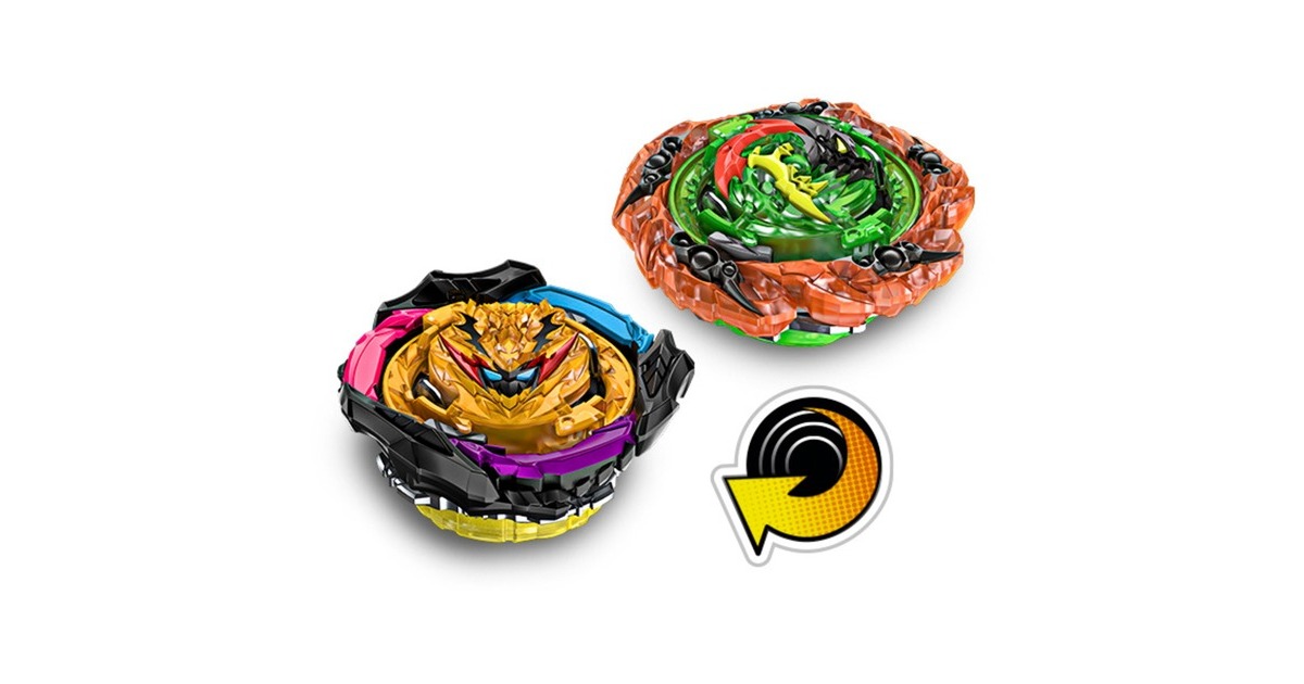Hasbro Beyblade Burst QuadStrike Light Ignite Battle Set, Geschicklichkeitsspiel