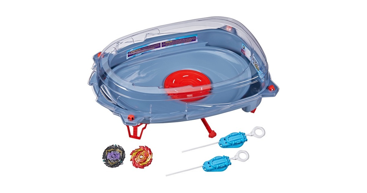 Hasbro Beyblade Burst Surge Speedstorm Motor Strike Battle Set, Geschicklichkeitsspiel Hasbro Beyblade Burst Surge Speedstorm Motor Strike Battle Set, Geschicklichkeitsspiel
