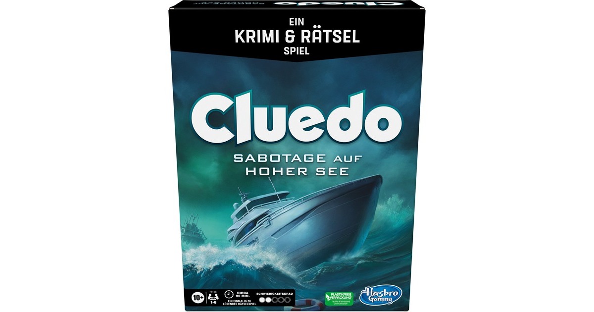 Hasbro Cluedo Sabotage auf hoher See, Brettspiel