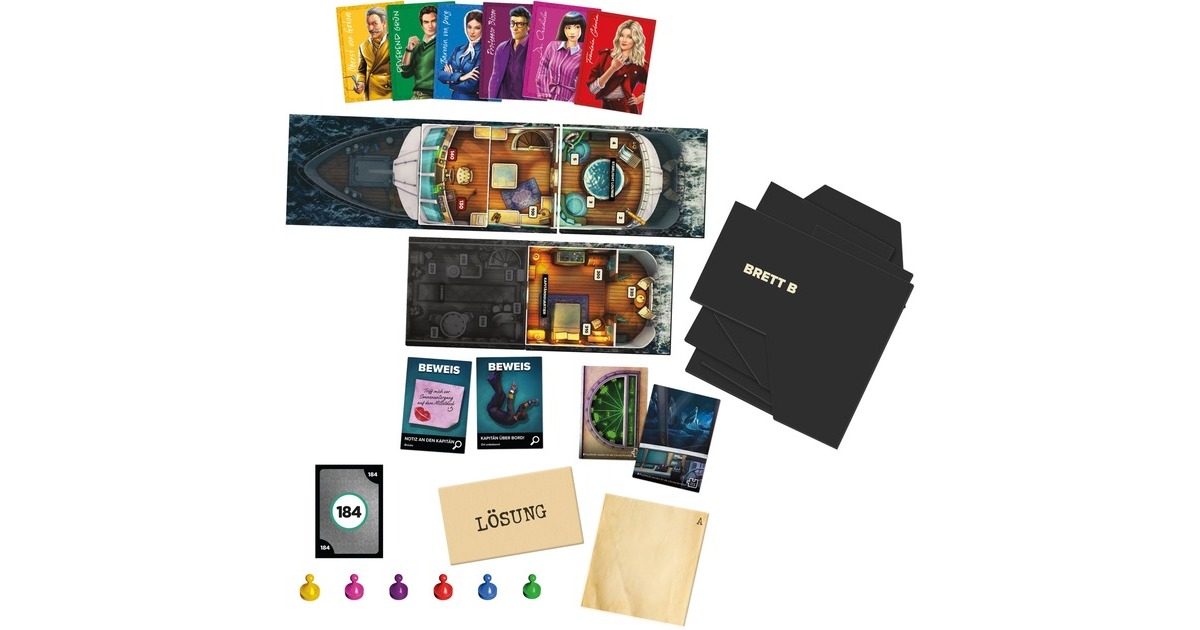 Hasbro Cluedo Sabotage auf hoher See, Brettspiel