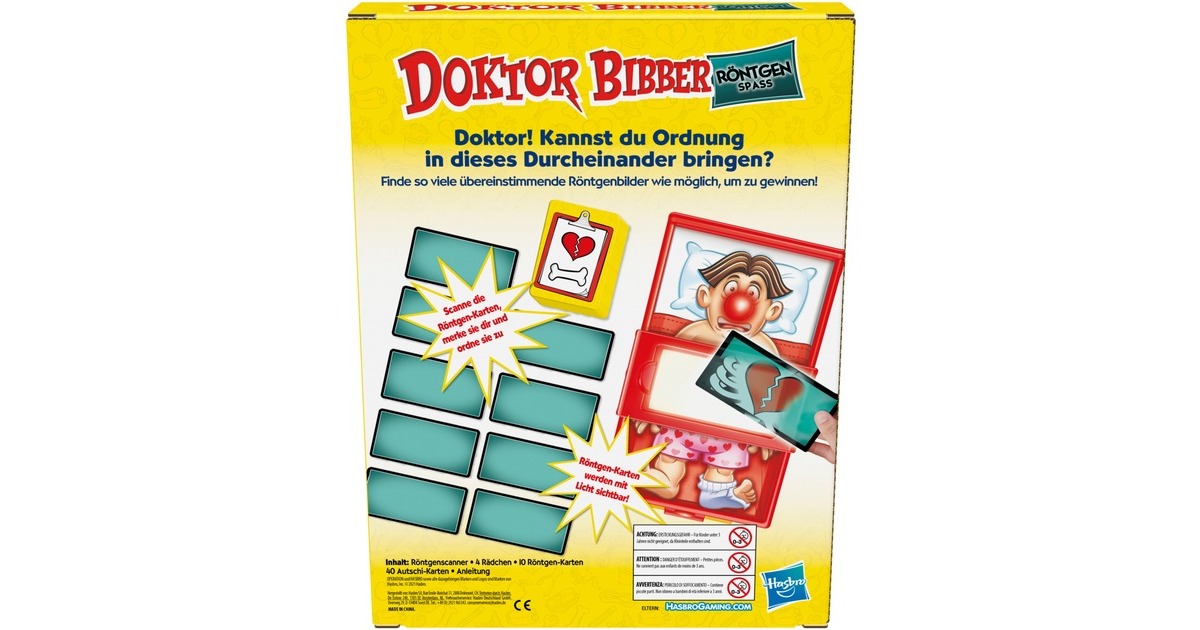 Hasbro Doktor Bibber Röntgen Spaß, Brettspiel