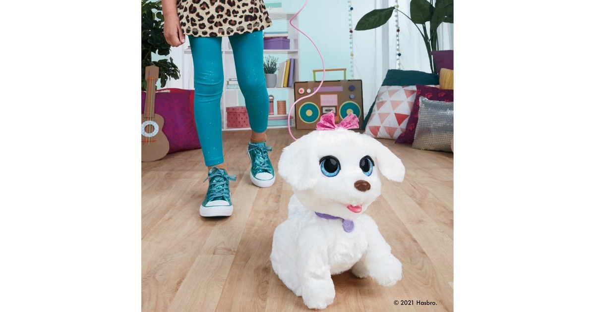 Hasbro FurReal GoGo, mein tanzendes Hündchen, Kuscheltier(weiß)